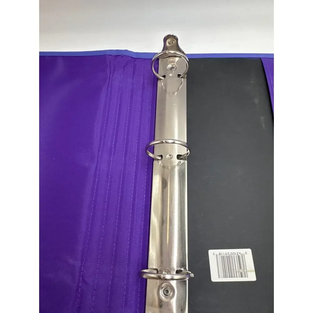 Nike Just Do It Purple 3 Ring Binder 1 Inch Organizer School Office Folder